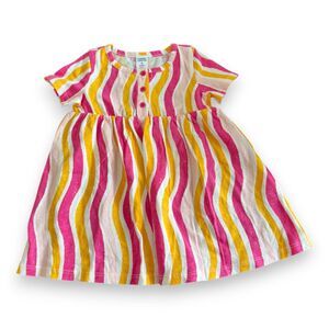 Harper Canyon Wavy Stripe Cotton Dress 9 Months NWT